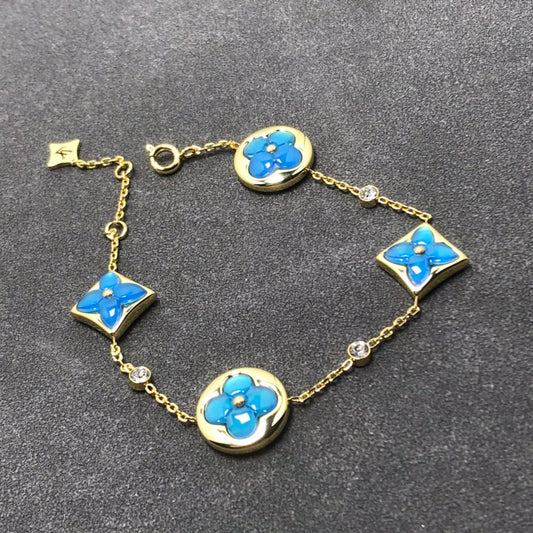 [Plus&Max]STAR AND SUN TURQUOISE 4 MOTIFS 3 DIAMONDS
