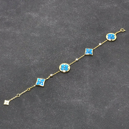 [Plus&Max]STAR AND SUN TURQUOISE 4 MOTIFS 3 DIAMONDS