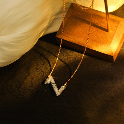 [Plus&Max]VOLT SILVER DIAMOND PEDANT NECKLACE