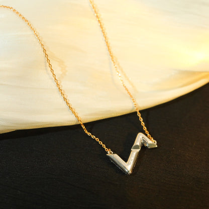 [Plus&Max]VOLT SILVER DIAMOND PEDANT NECKLACE