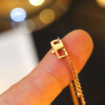 [Plus&Max]STAR AND SUN DIAMOND PINK GOLD NECKLACE