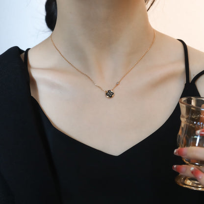 [Plus&Max]SUN PEDANT PINK GOLD 1 DIAMOND NECKLACE