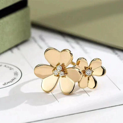 [Plus&Max]CLOVER COMOS GOLD DIAMOND RING