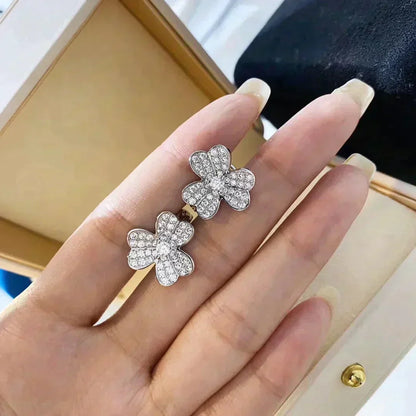 [Plus&Max]CLOVER COMOS DIAMOND EARRINGS SILVER