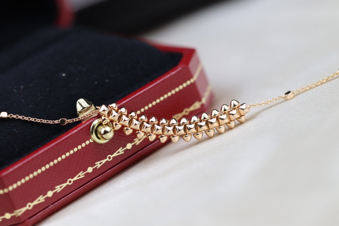 [Plus&Max]CLASH PINK GOLD NECKLACE