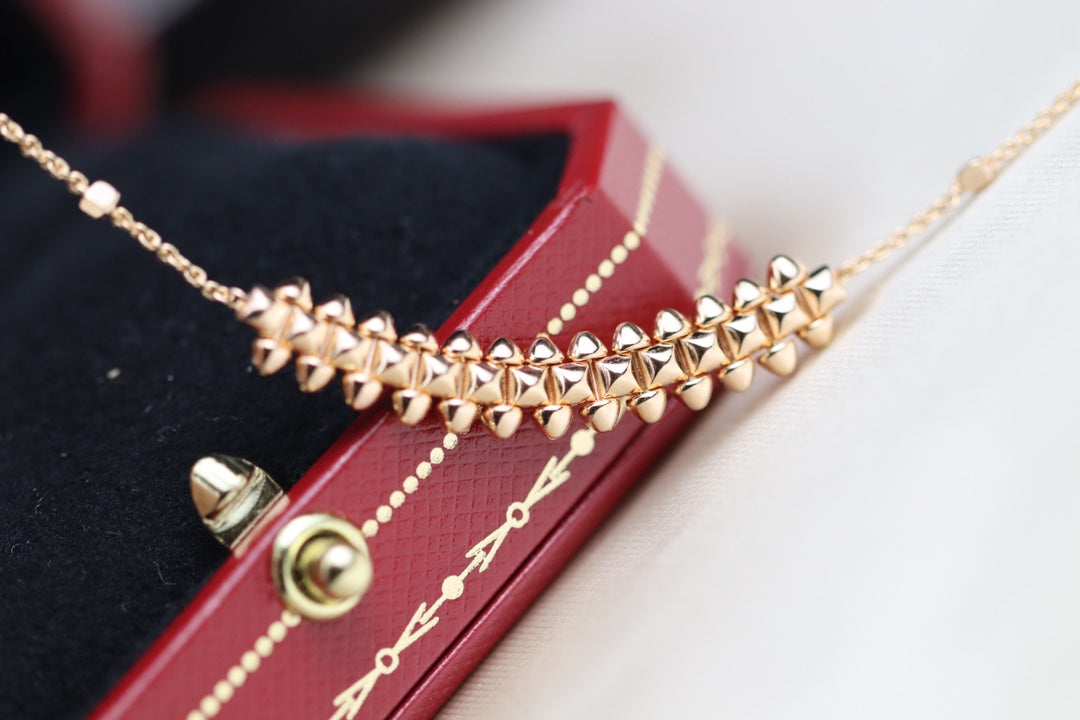 [Plus&Max]CLASH PINK GOLD NECKLACE
