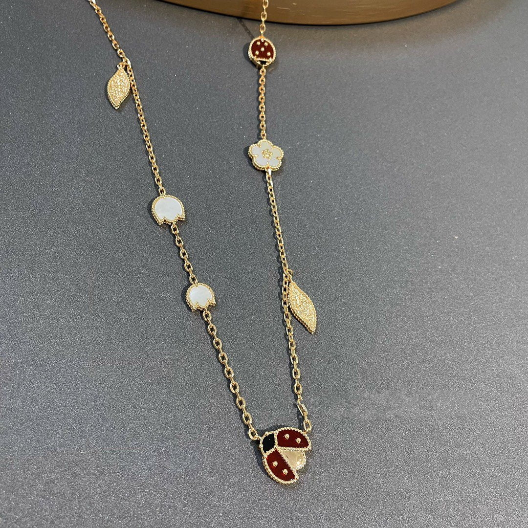 [Plus&Max]LUCKY SPRING 15 MOTIFS GOLD NECKLACE