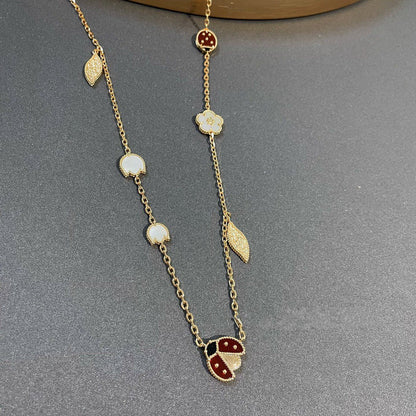 [Plus&Max]LUCKY SPRING 15 MOTIFS GOLD NECKLACE
