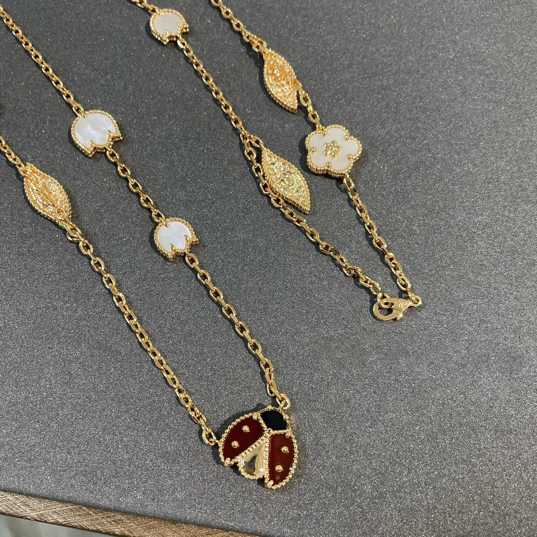 [Plus&Max]LUCKY SPRING 15 MOTIFS GOLD NECKLACE