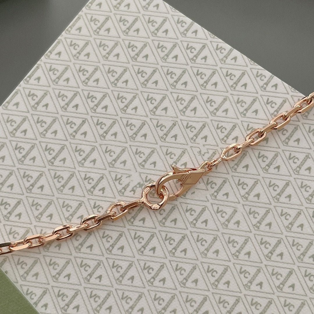 [Plus&Max]LUCKY SPRING 15 MOTIFS ROSE GOLD NECKLACE