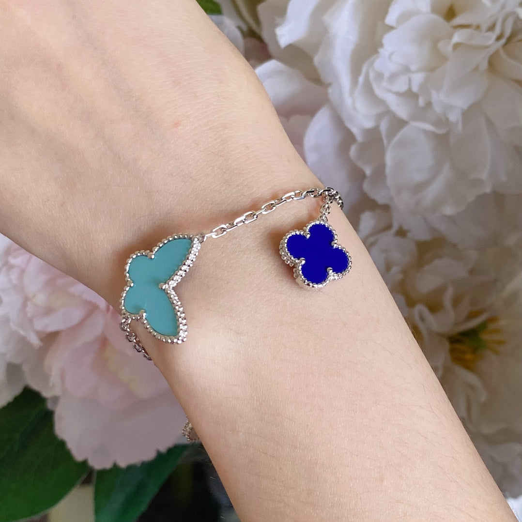 [Plus&Max]LUCKY SPRING SILVER BRACELET 4 MOTIF
