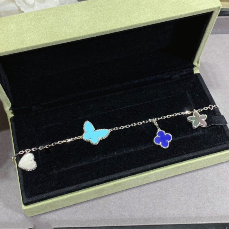 [Plus&Max]LUCKY SPRING SILVER BRACELET 4 MOTIF