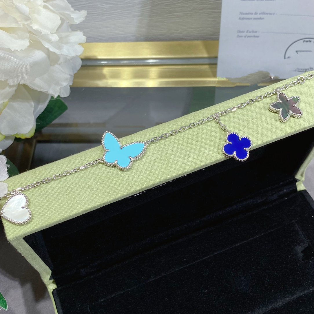 [Plus&Max]LUCKY SPRING SILVER BRACELET 4 MOTIF