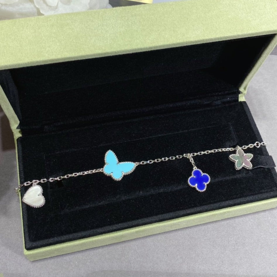 [Plus&Max]LUCKY SPRING SILVER BRACELET 4 MOTIF