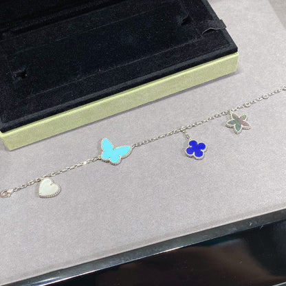 [Plus&Max]LUCKY SPRING SILVER BRACELET 4 MOTIF