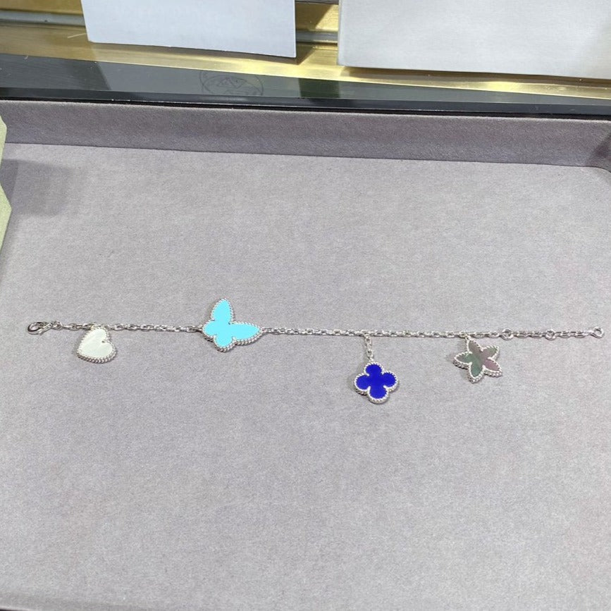 [Plus&Max]LUCKY SPRING SILVER BRACELET 4 MOTIF
