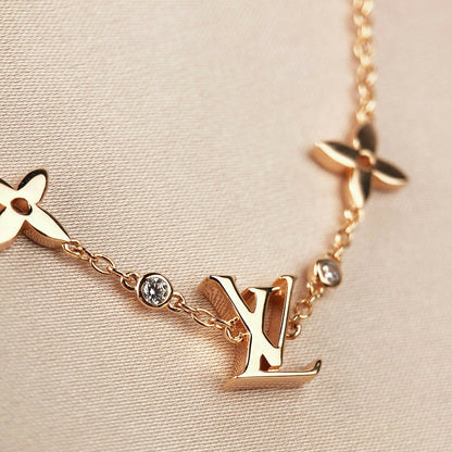 [Plus&Max]STAR AND SUN 7 MOTIFS GOLD BRACELET