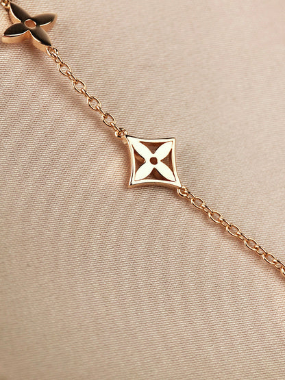 [Plus&Max]STAR AND SUN 7 MOTIFS GOLD BRACELET