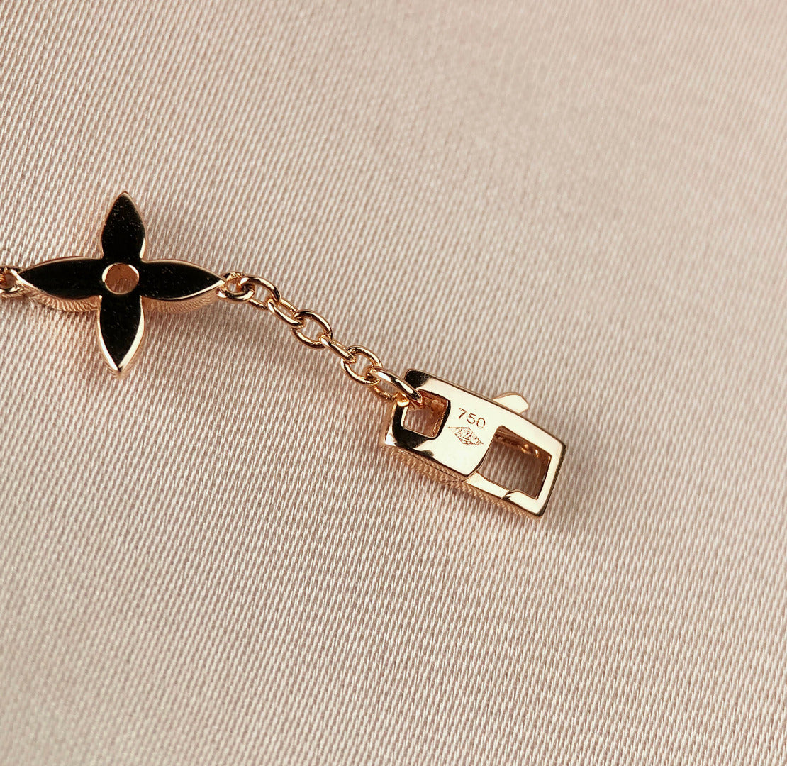 [Plus&Max]STAR AND SUN 7 MOTIFS GOLD BRACELET