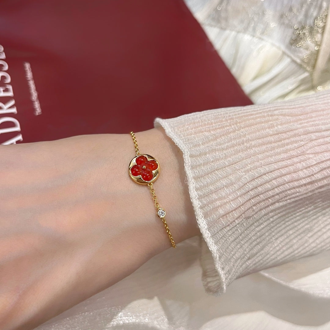 [Plus&Max]SUN PEDANT CARNELIAN BRACELET