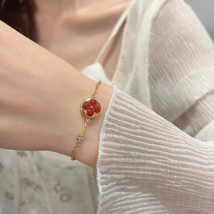 [Plus&Max]SUN PEDANT CARNELIAN BRACELET