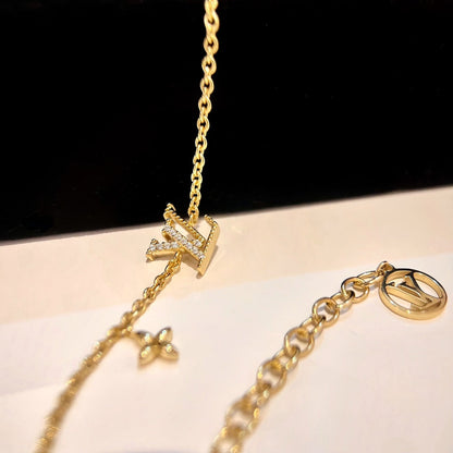 [Plus&Max]LOGO STAR MOTIF GOLD BRACELET