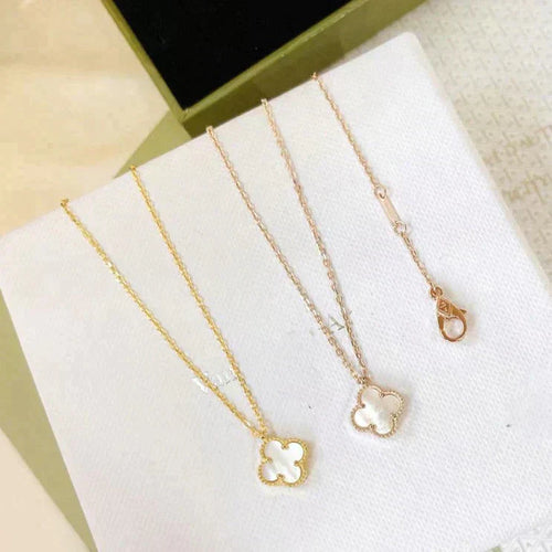 [Plus&Max]CLOVER MINI 9.5MM WHITE MOTHER-OF-PEARL NECKLACE