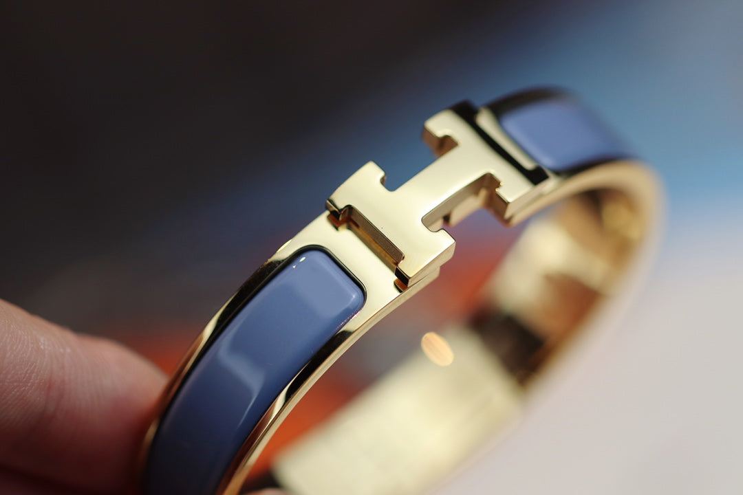 [Plus&Max]H BRACELET 12MM BLUE GRAY