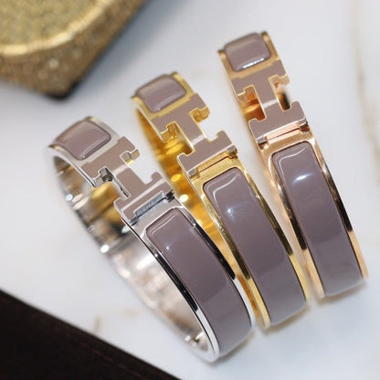 [Plus&Max]H BRACELET 12MM BROWN