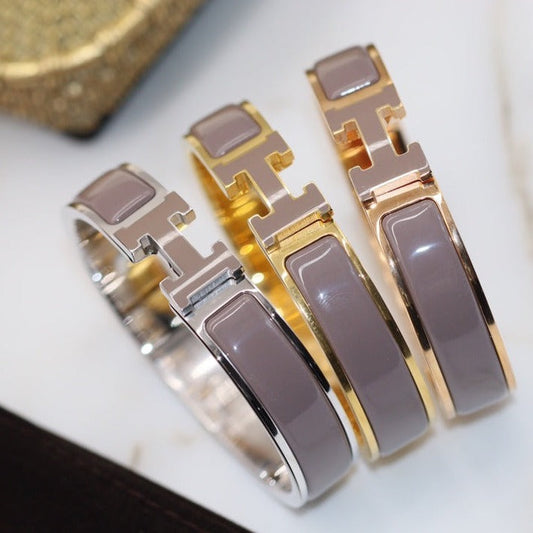 [Plus&Max]H BRACELET 12MM BROWN