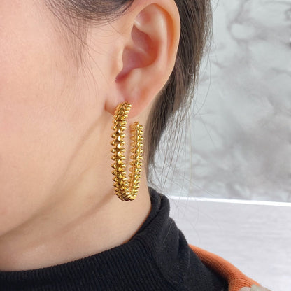 [Plus&Max]CLASH HOOP EARRINGS