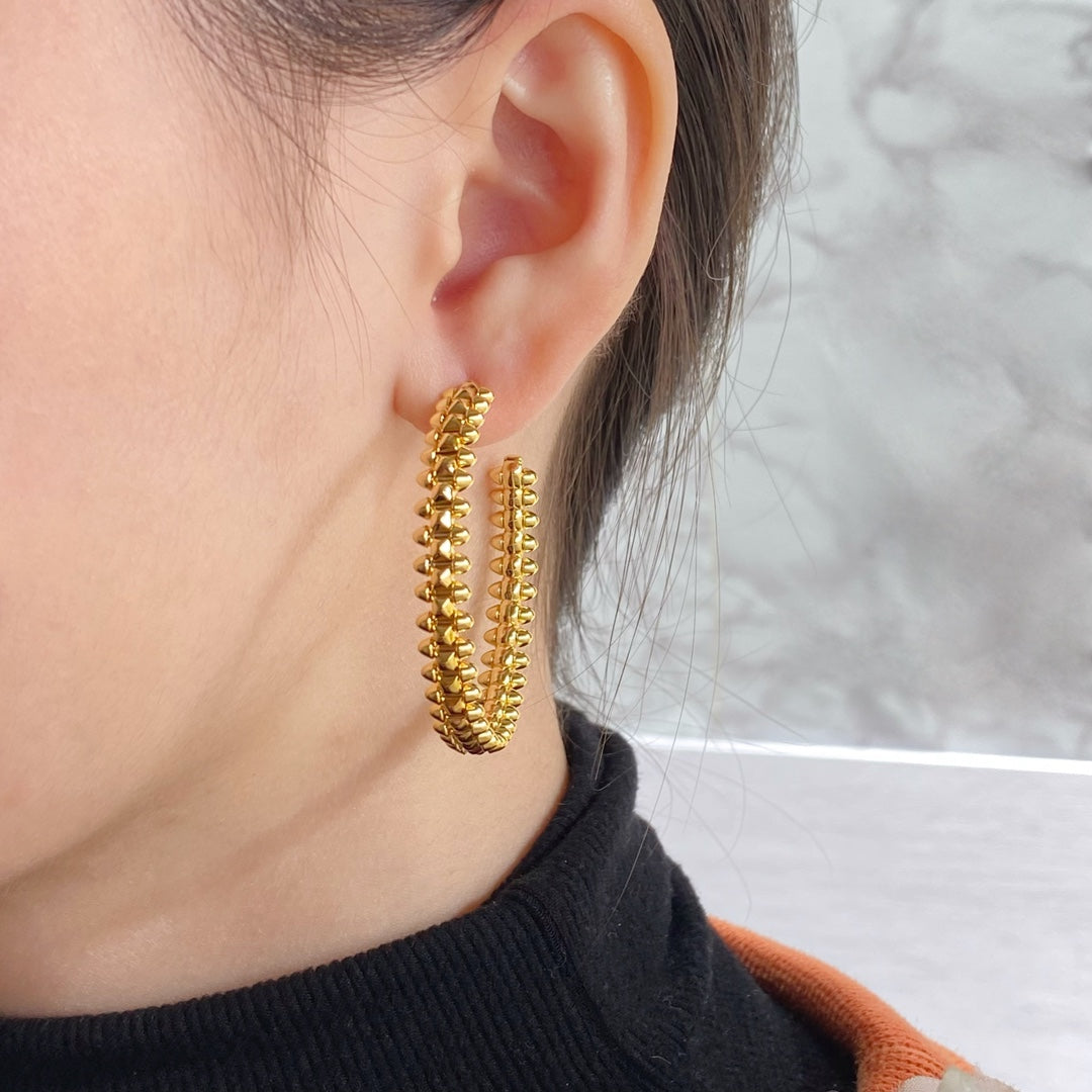 [Plus&Max]CLASH LARGE HOOP EARRINGS