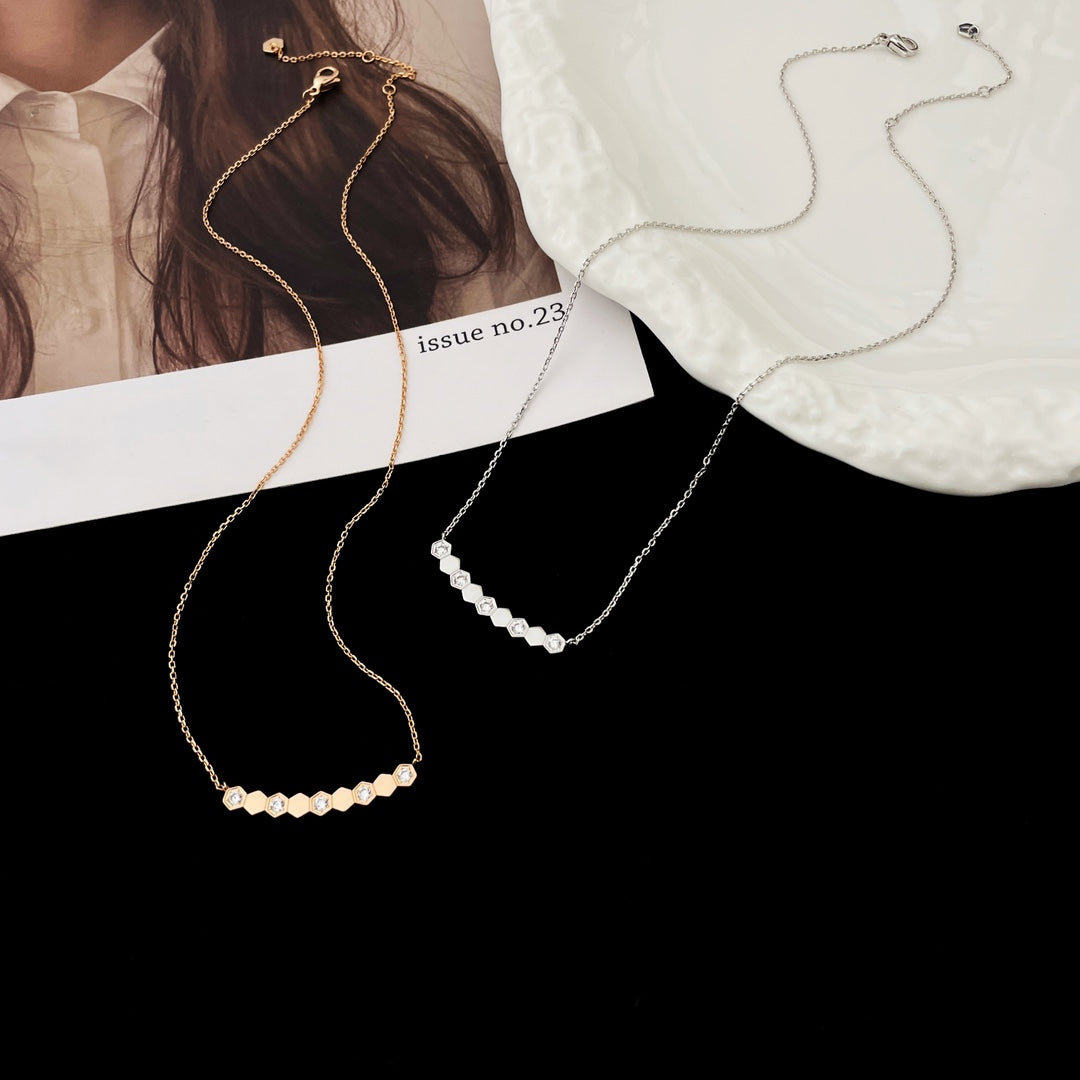 [Plus&Max]BEE MY LOVE DIAMOND NECKLACE