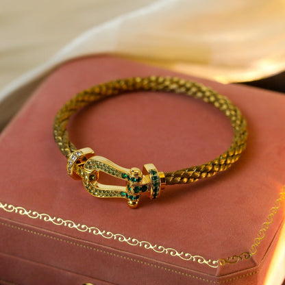 [Plus&Max]FORCE 10 GOLD GREEN DIAMOND PAVED