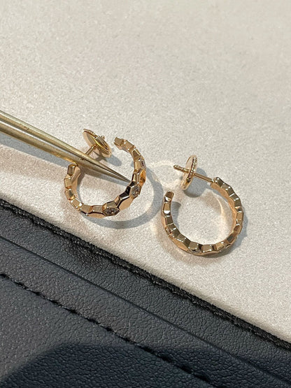 [Plus&Max]Hollow Design Four-Leaf Clover Flower Shape Earrings