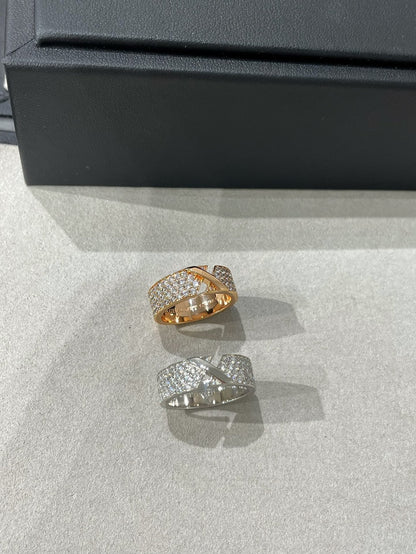 [Plus&Max]LIENS EVIDENCE  DIAMOND PAVED RING