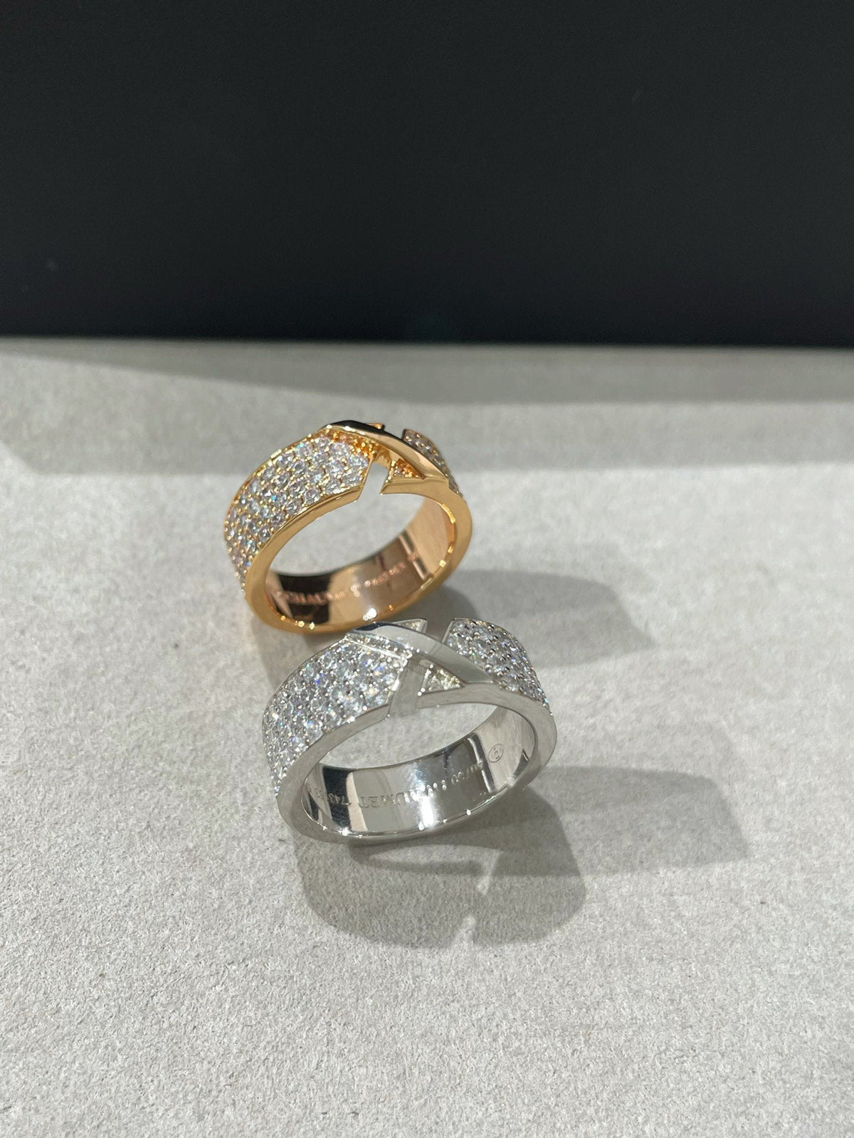 [Plus&Max]LIENS EVIDENCE  DIAMOND PAVED RING
