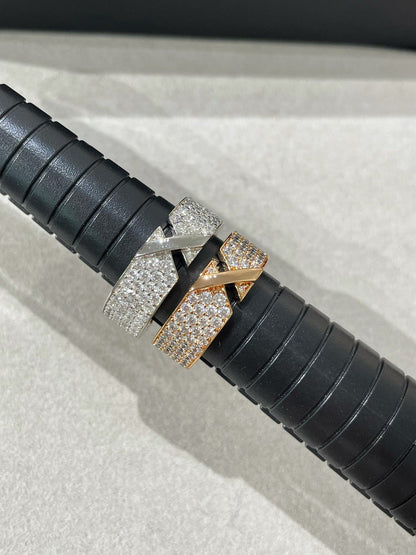 [Plus&Max]LIENS EVIDENCE  DIAMOND PAVED RING