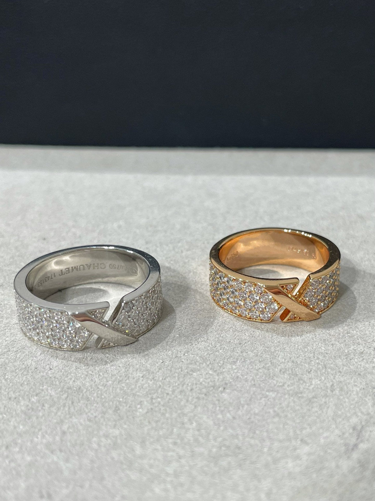 [Plus&Max]LIENS EVIDENCE  DIAMOND PAVED RING