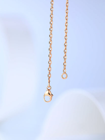 [Plus&Max]H CAGE PINK GOLD NECKLACE
