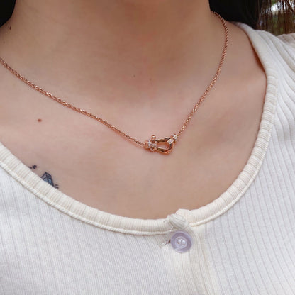 [Plus&Max]FORCE 10 PINK GOLD DIAMOND NECKLACE