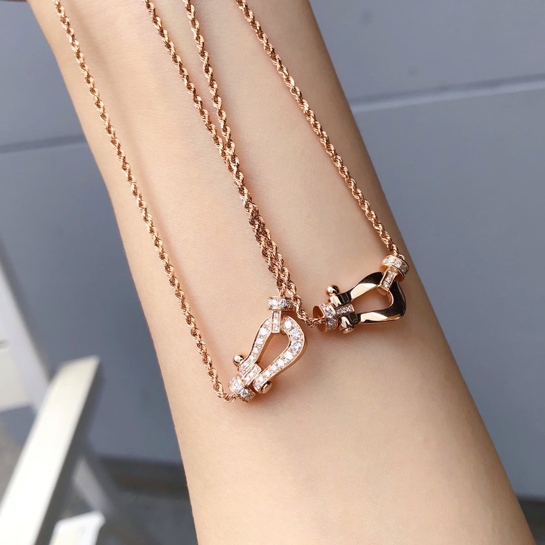 [Plus&Max]FORCE 10 PINK GOLD DIAMOND NECKLACE