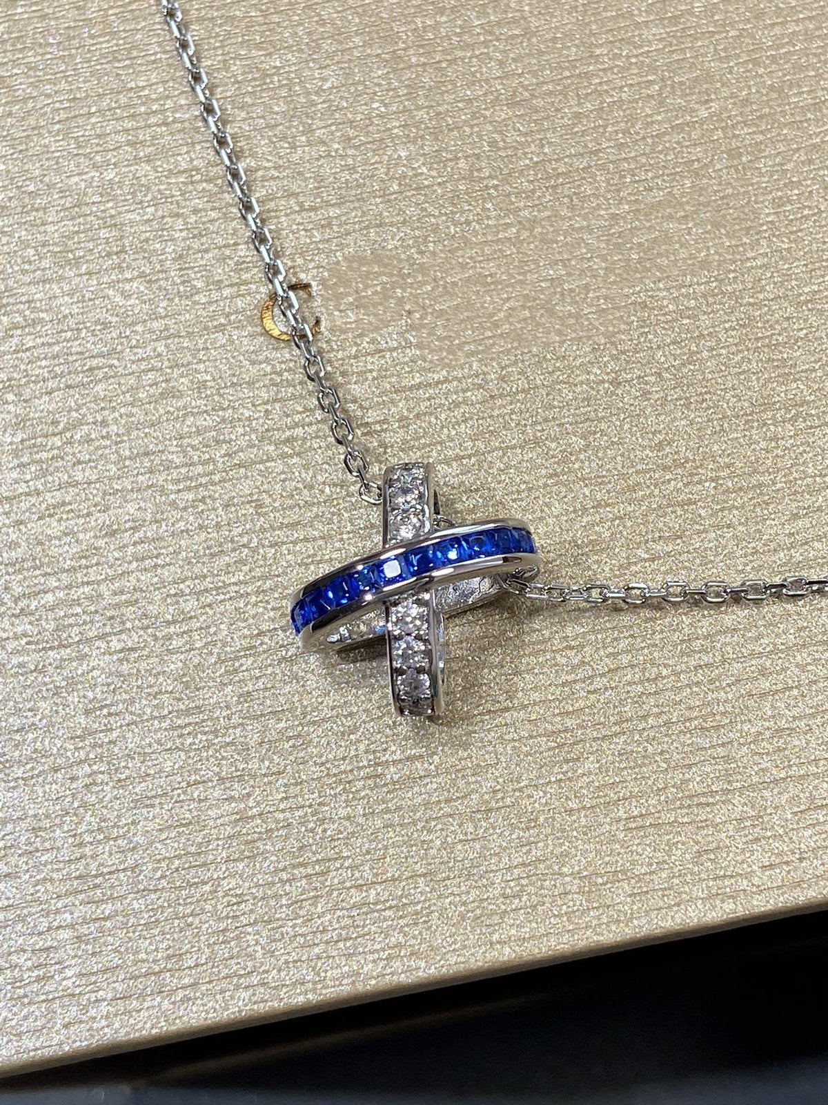 [Plus&Max]LIENS DIAMOND SILVER NECKLACE