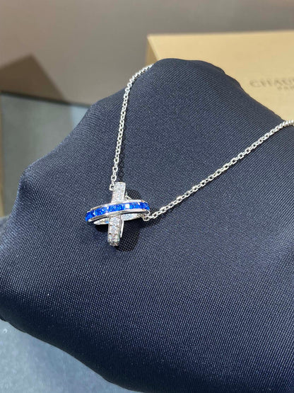 [Plus&Max]LIENS DIAMOND SILVER NECKLACE