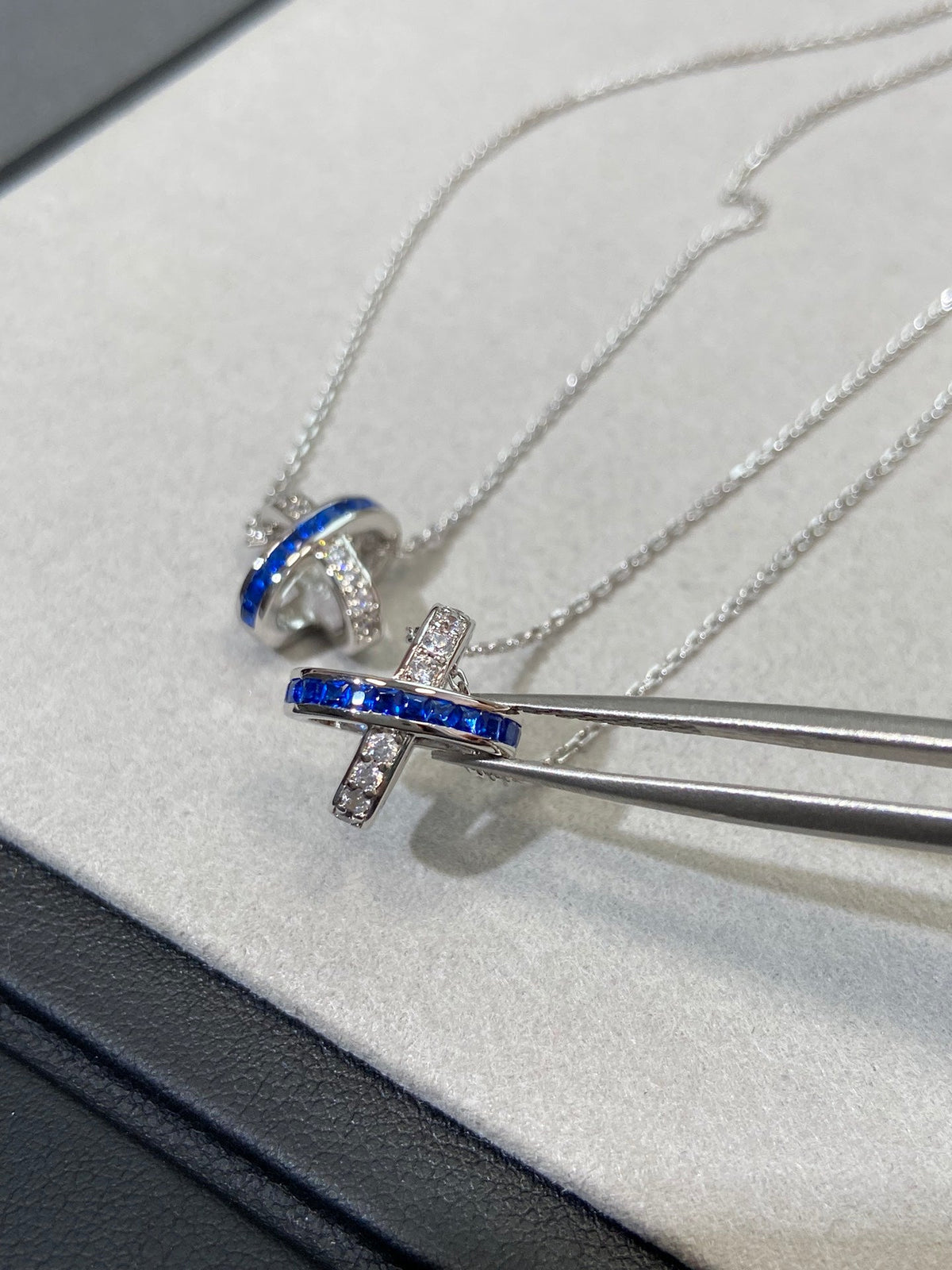 [Plus&Max]LIENS DIAMOND SILVER NECKLACE