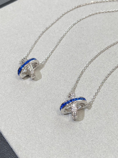 [Plus&Max]LIENS DIAMOND SILVER NECKLACE