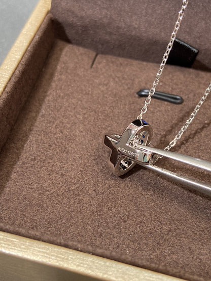 [Plus&Max]LIENS DIAMOND SILVER NECKLACE
