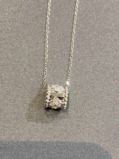 [Plus&Max]PERLEE PEDANT SIVLER DIAMOND NECKLACE