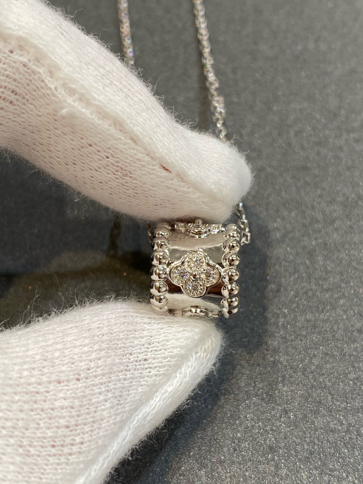 [Plus&Max]PERLEE PEDANT SIVLER DIAMOND NECKLACE