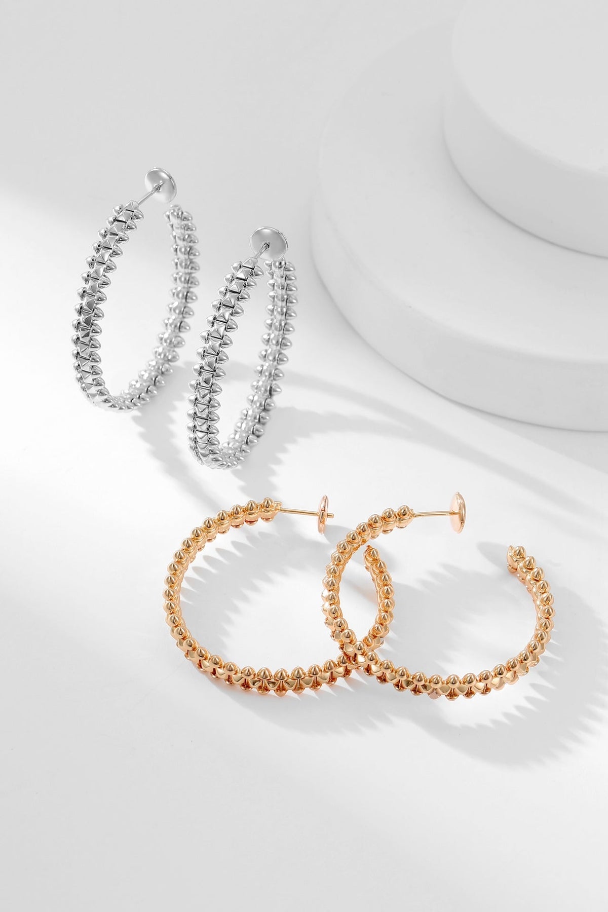 [Plus&Max]CLASH HOOP EARRINGS